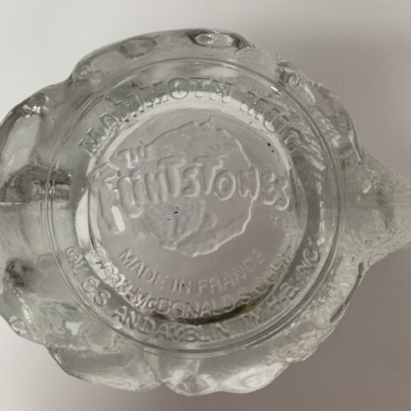 Vintage McDonalds Flintstones Mammoth Glass Mug Cup RocDonalds 1993 France - Picture 6 of 12